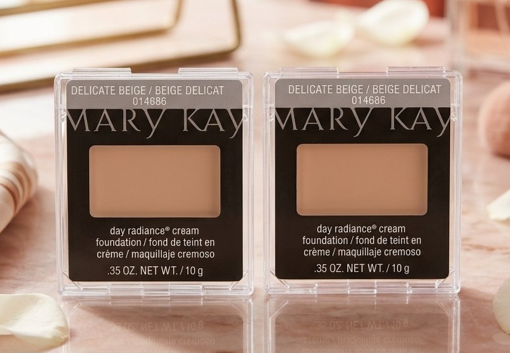 Set of 2 Mary Kay Day Radiance Cream Foundation Delicate Beige 014686 New